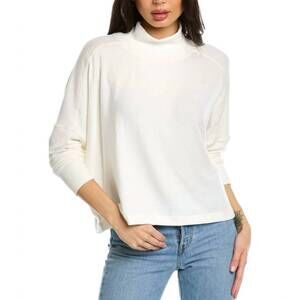 NEW MICHAEL STARS frida mock neck top chalk in chalk
